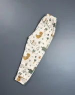 ست بلوز و شلوار خانگی لیموتین طرح دایناسورسبز - Image 4
