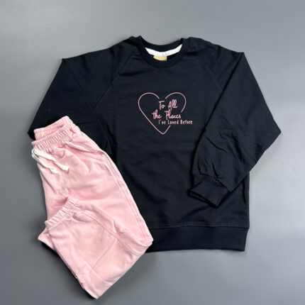 ست بلوز شلوار دورس دخترانه هورس طرح loved