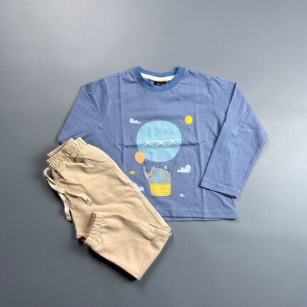 ست بلوز شلوار دورس هورس طرح فیل بالن سوار