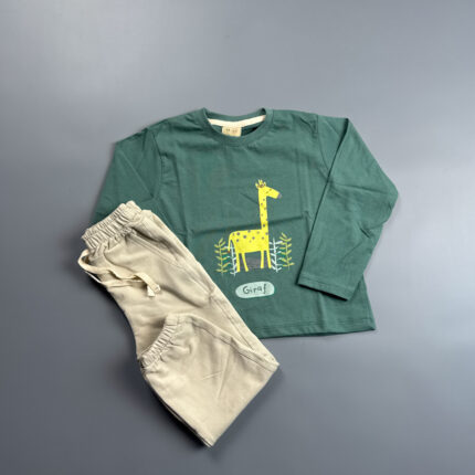 ست بلوز شلوار دورس هورس طرح زرافه