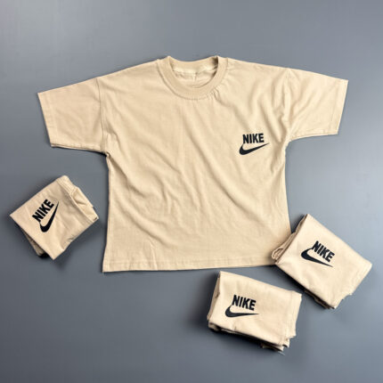 تیشرت تک نخ پنبه طرح نایکی 3 تا 16 سال