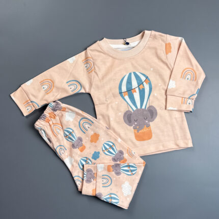 ست بلوز و شلوار خانگی لیموتین فیل بالون سوار